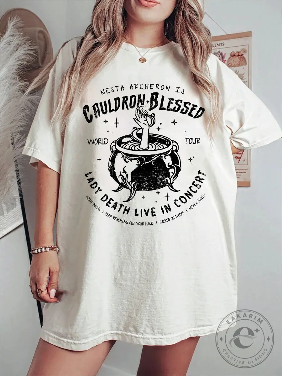 Nesta Archeron Cauldron Blessed Lady Death Live In Concert T-Shirt